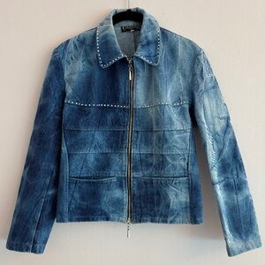 Vintage Thomsen Y2K Cropped Denim Jacket | European Designer | Size 2